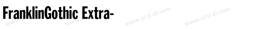 FranklinGothic Extra字体转换